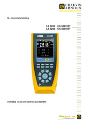 Chauvin Arnoux CA 5293 Gebruikshandleiding