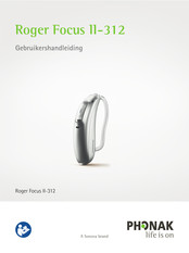Phonak Roger Focus II-312 Gebruikershandleiding