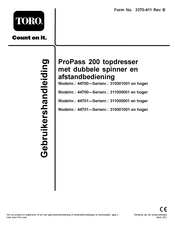 Toro 44700 Gebruikershandleiding