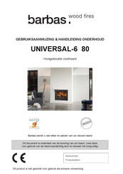 barbas UNIVERSAL-6 80 Gebruiksaanwijzing & Handleiding Onderhoud