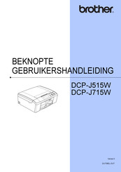 Brother DCP-J715W Gebruikershandleiding
