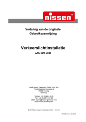 nissen LZA 500-LED Gebruiksaanwijzing