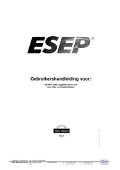 ESEP OILSET-1000 Gebruikershandleiding