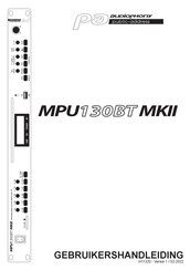 Audiophony PA MPU130BT MKII Gebruikershandleiding