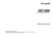 Fluke 287 Gebruiksaanwijzing