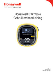 Honeywell BW Solo Gebruikershandleiding