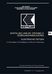 Kettler 2 E Pro 5 Gebruikshandleiding