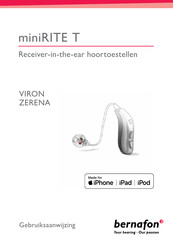 Bernafon miniRITE T VIRON Gebruiksaanwijzing