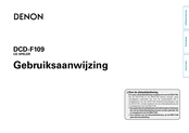 Denon DCD-F109 Gebruiksaanwijzing