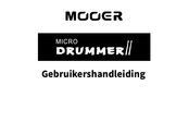 Mooer MICRO DRUMMER II Gebruikershandleiding