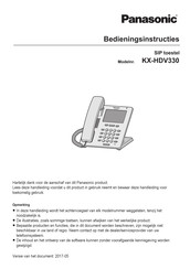 Panasonic KX-HDV330 Bedieningsinstructies