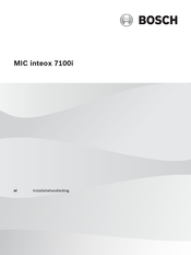 Bosch MIC inteox 7100i Installatiehandleiding