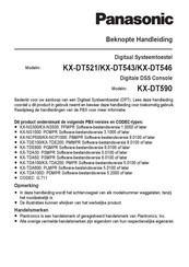 Panasonic KX-DT546 Beknopte Handleiding