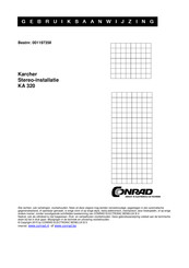Conrad KA 320 Gebruiksaanwijzing