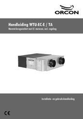 Orcon WTU-2000-EC-E Gebruikshandleiding