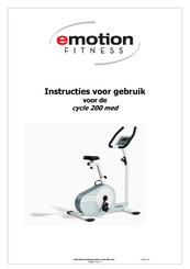 Emotion Fitness cycle 200 med Instructies Voor Gebruik