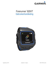 Garmin Forerunner 920XT Gebruikershandleiding