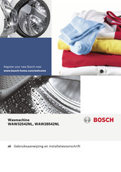 Bosch WAW32542NL Gebruiksaanwijzing En Installatievoorschrift