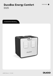 Duco DucoBox Energy Comfort D325 Installatiehandleiding