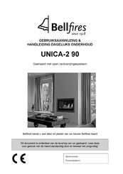 Bellfires UNICA-2 90 Gebruiksaanwijzing En Handleiding Dagelijks Onderhoud