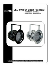 SHOWTEC LED PAR 64 Short Pro RGB Handleiding