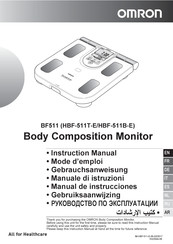 Omron HBF-511B-E Gebruiksaanwijzing