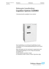 Endress+Hauser Liquiline System CA80NO Beknopte Handleiding