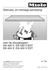Miele DA 424 V Gebruiks- En Montagehandleiding
