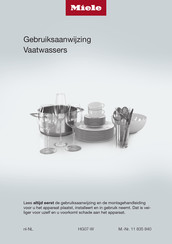 Miele G 7160 Gebruiksaanwijzing