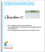 Honeywell Chronotherm III Gebruiksaanwijzing