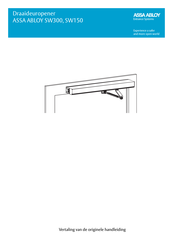 Assa Abloy SW150 Originele Handleiding