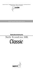 Nefit EcomLine HR Classic Gebruikersinstructie