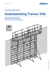 Doka Framax Xlife Montage- En Gebruikshandleiding