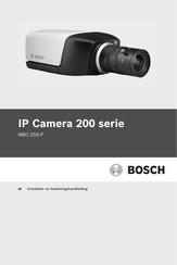 Bosch NBC-255-P Installatie- En Bedieningshandleiding