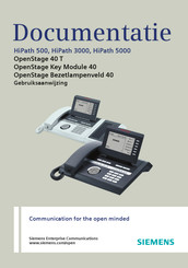 Siemens Unify OpenStage 40 T Handleiding