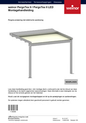 weinor PergoTex II Montagehandleiding