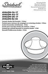 Drinkwell AVALON-CA-17 Gebruiksaanwijzing