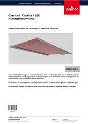 weinor Cassita II Montagehandleiding