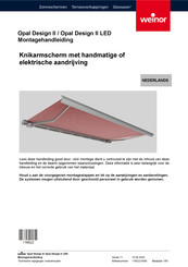 weinor Opal Design II Montagehandleiding