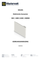 Masterwatt SOLIDA 500 Gebruiksaanwijzing
