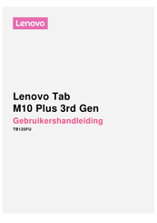 Lenovo TB125FU Gebruikershandleiding