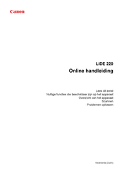 Canon LiDE 220 Handleiding