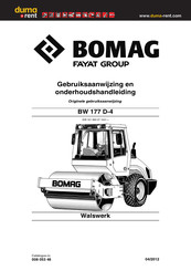 Bomag BW 177 D-4 Originele Gebruiksaanwijzing