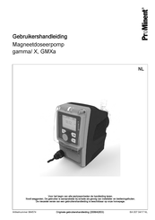ProMinent gamma/ X GMXa 1009 Gebruikershandleiding