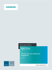 Siemens MOTOX BA 2515 Bedieningshandleiding