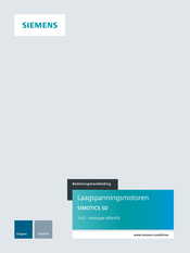 Siemens SIMOTICS SD 1LE5 AH 400 Bedieningshandleiding