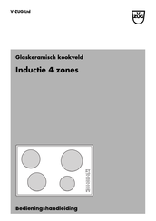 V-ZUG Inductie 4 zones Bedieningshandleiding