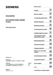 Siemens SINUMERIK 828D Bedieningshandboek