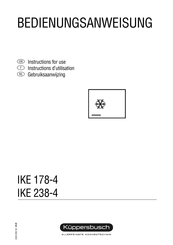 Kuppersbusch IKE 238-4 Gebruiksaanwijzing
