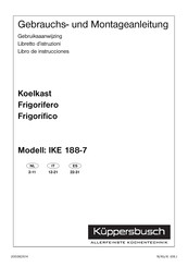Kuppersbusch IKE 188-7 Gebruiksaanwijzing